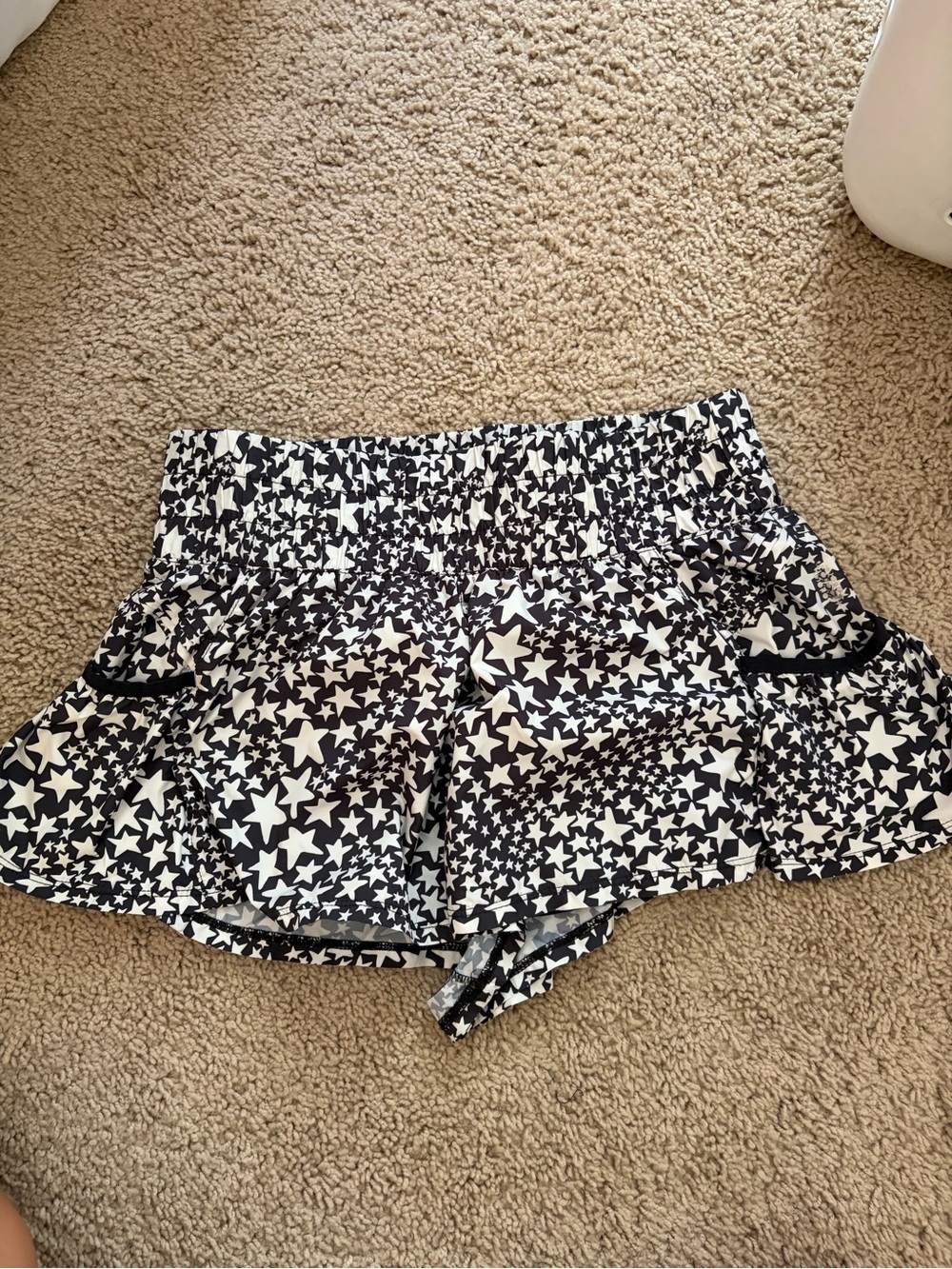 FP Movement by Free People Black and White Star-Print get your flirt on shorts